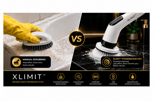 Electric Spin Scrubber vs Manual Scrubbing | XLIMIT™
