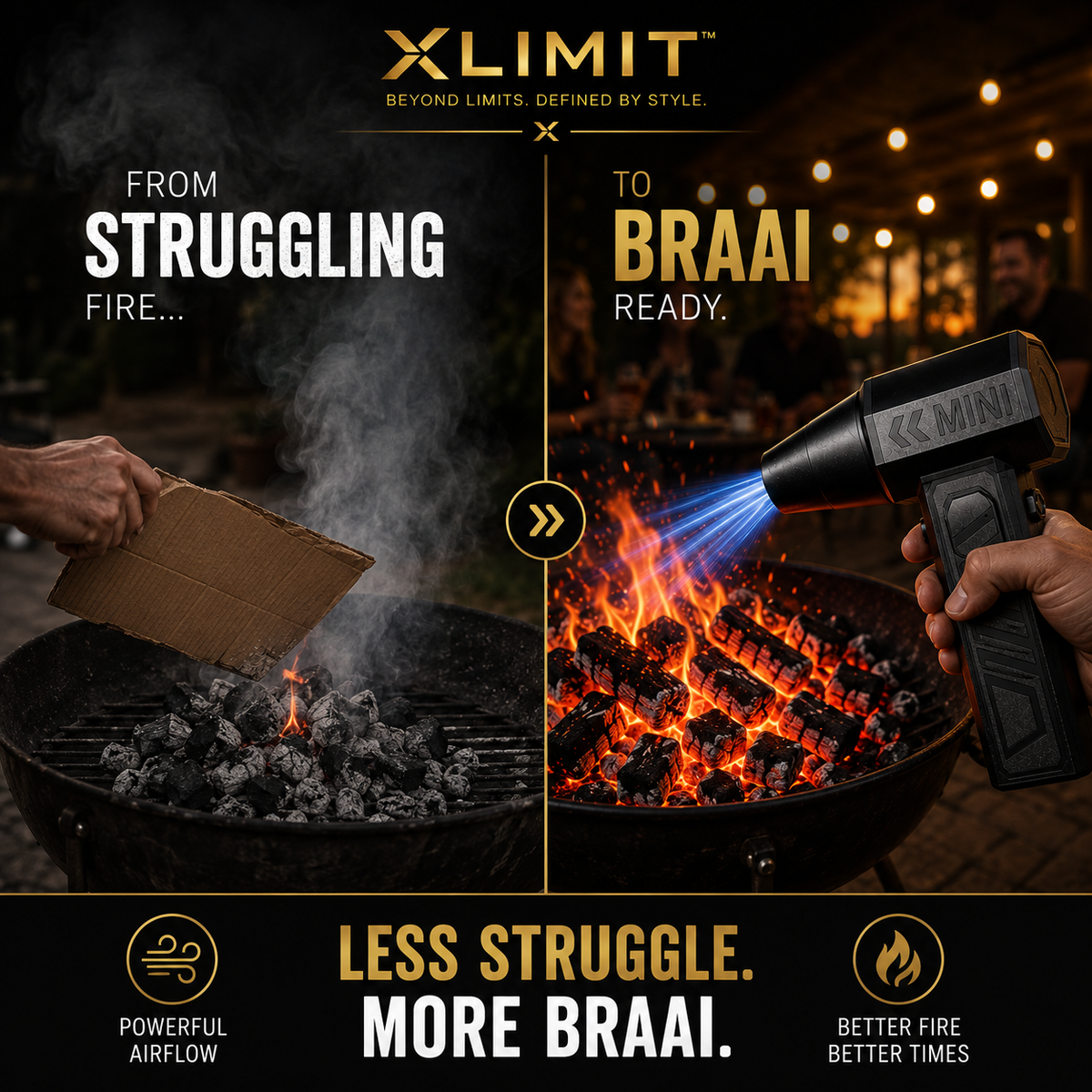 XLIMIT™ Braai Buddy™ handheld fire blower product view