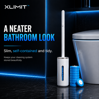 FreshDrop slim toilet cleaning holder for a neat and tidy bathroom setup