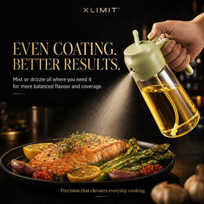 PourMist oil dispenser for air fryer, salad, pan cooking and braai use