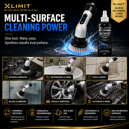 XLIMIT Ultimate Scrubber multi-surface cleaning for kitchens bathrooms tiles and vehicle surfaces