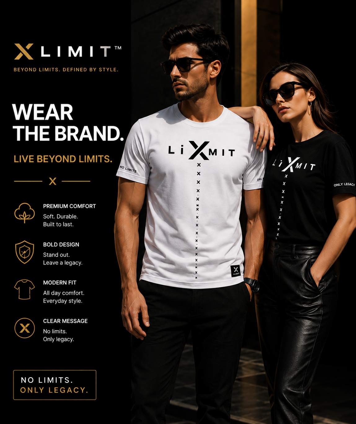 XLIMIT X Mark T-Shirt in white