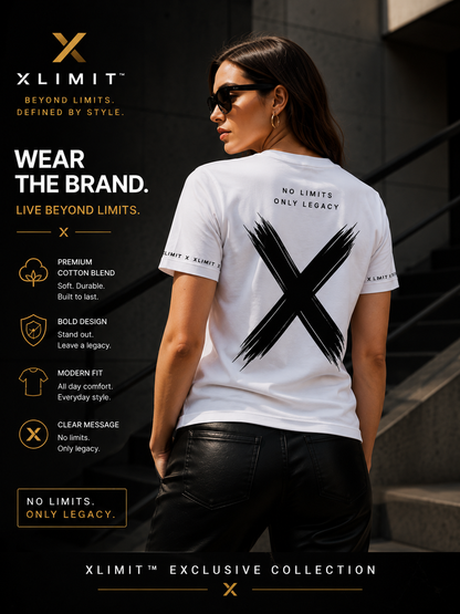 XLIMIT X Mark T-Shirt in black, front view