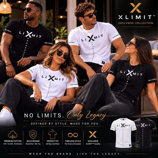 XLIMIT X Mark T-Shirt in white, front view
