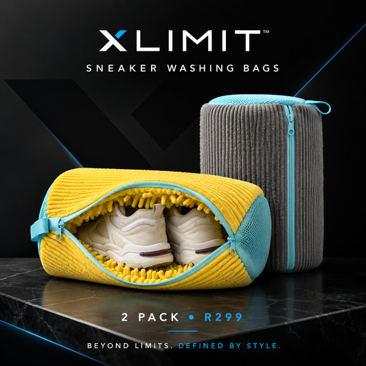 XLIMIT Sneaker Washing Bags 2 Pack in Yellow and Grey