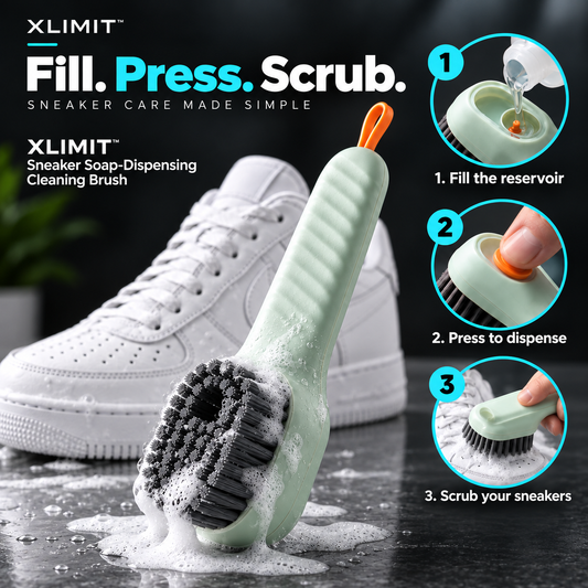 XLIMIT sneaker soap-dispensing cleaning brush product image