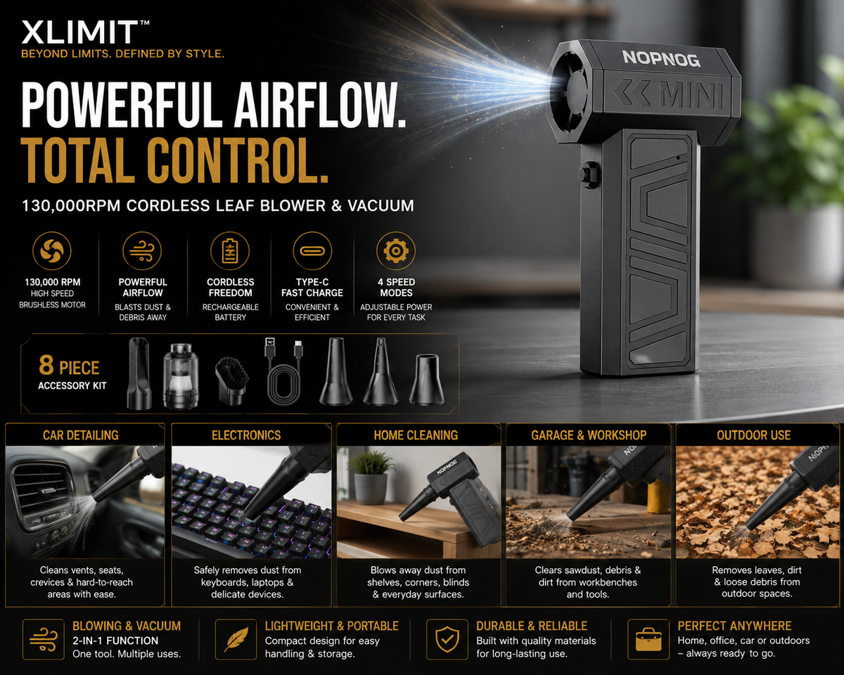 XLIMIT™ Premium Cordless Jet Blower for powerful dust and debris removal