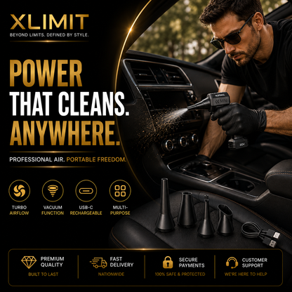 XLIMIT cordless jet blower for car home and workshop cleaning