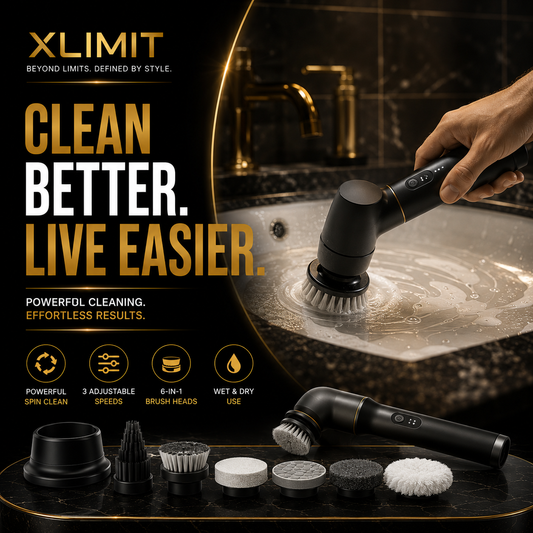 XLIMIT™ PowerScrub Pro 6-in-1 cordless electric cleaning brush